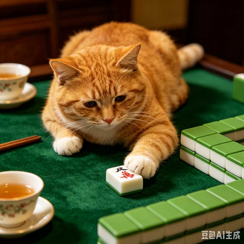 stylish text mahjong set